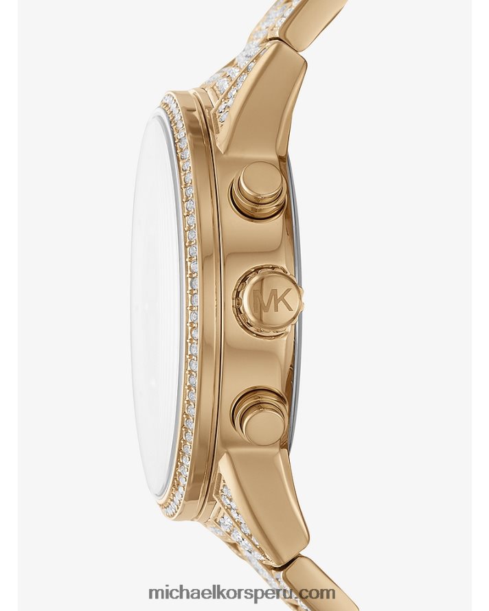 Z48V2402 oro mujer Michael Kors reloj ritz pavé