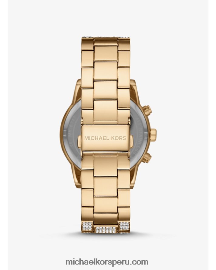 Z48V2402 oro mujer Michael Kors reloj ritz pavé
