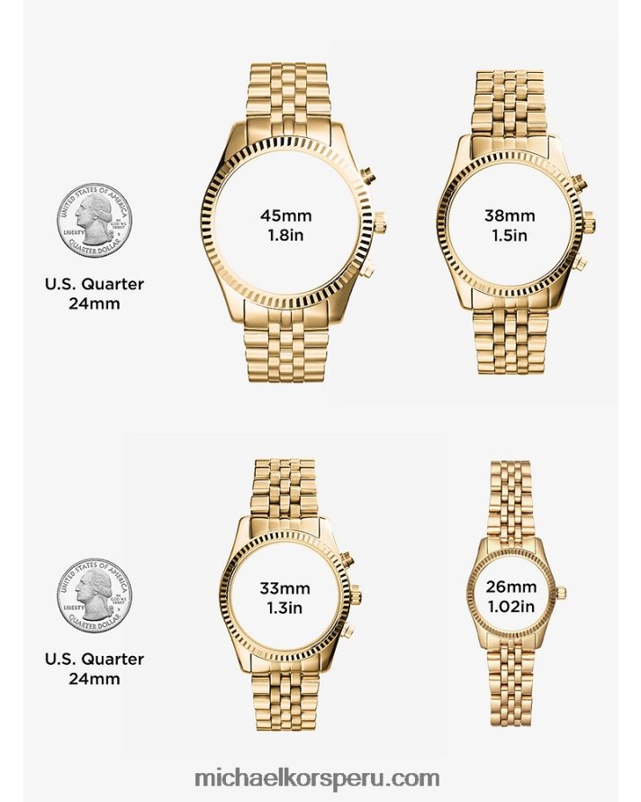 Z48V2402 oro mujer Michael Kors reloj ritz pavé