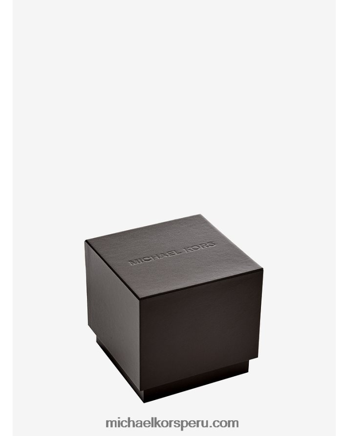 Z48V2404 plata mujer Michael Kors reloj de pista delgado