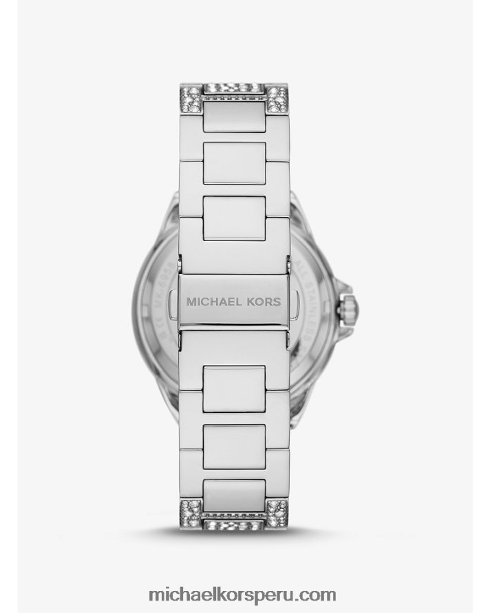 Z48V2407 plata mujer Michael Kors reloj camille pave oversize