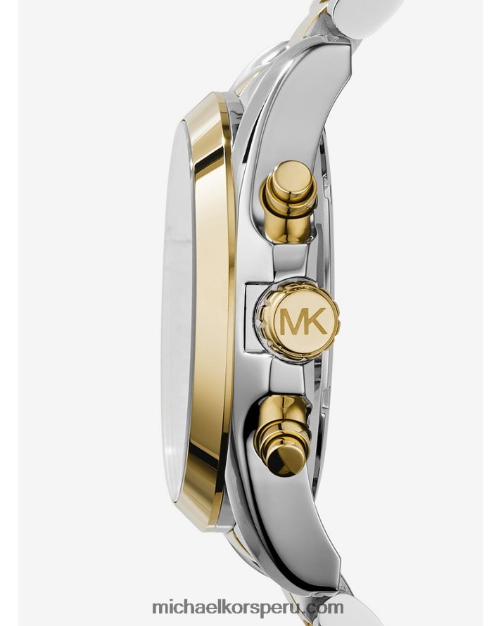 Z48V2416 Dos tonos mujer Michael Kors reloj bradshaw extragrande