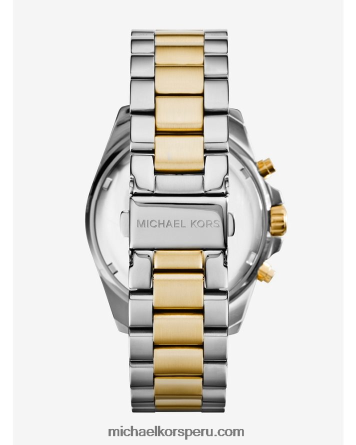 Z48V2416 Dos tonos mujer Michael Kors reloj bradshaw extragrande