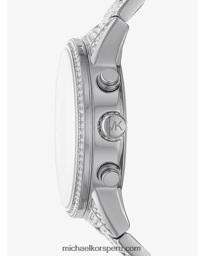 Z48V2417 plata mujer Michael Kors reloj ritz pavé