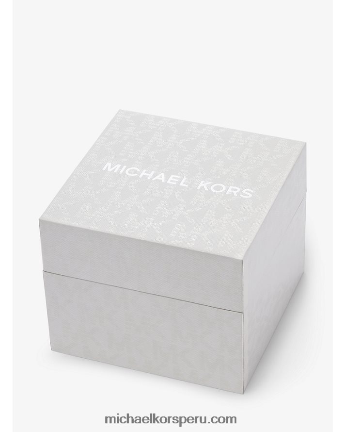 Z48V2425 Dos tonos mujer Michael Kors reloj everest pavé extragrande