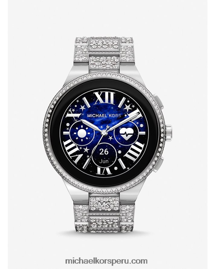 Z48V2351 plata mujer Michael Kors gen 6 camille pavesmartwatch