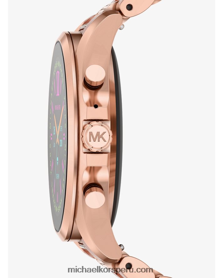 Z48V2356 oro rosa mujer Michael Kors reloj inteligente bradshaw pave gen 6