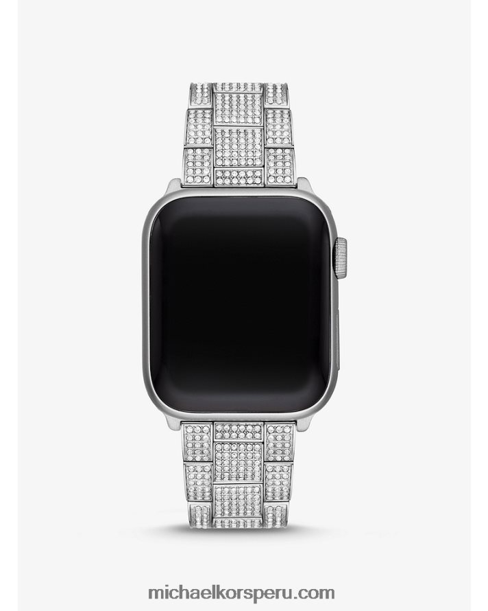 Z48V2358 plata mujer Michael Kors pavestrap para apple watch