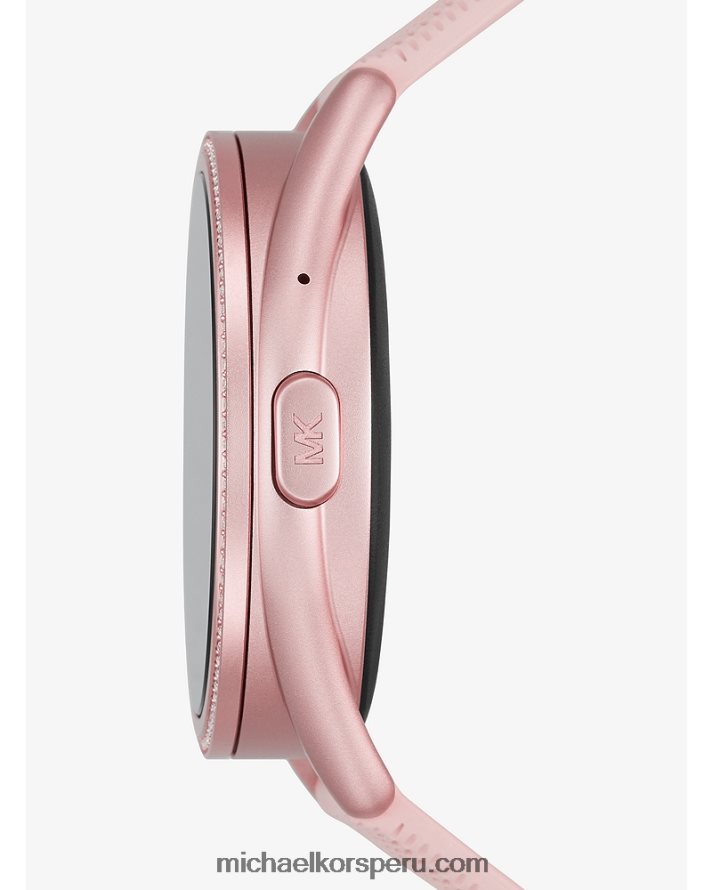Z48V2363 rosa mujer Michael Kors access gen 5e mkgo reloj inteligente de goma con logo y tono rosa