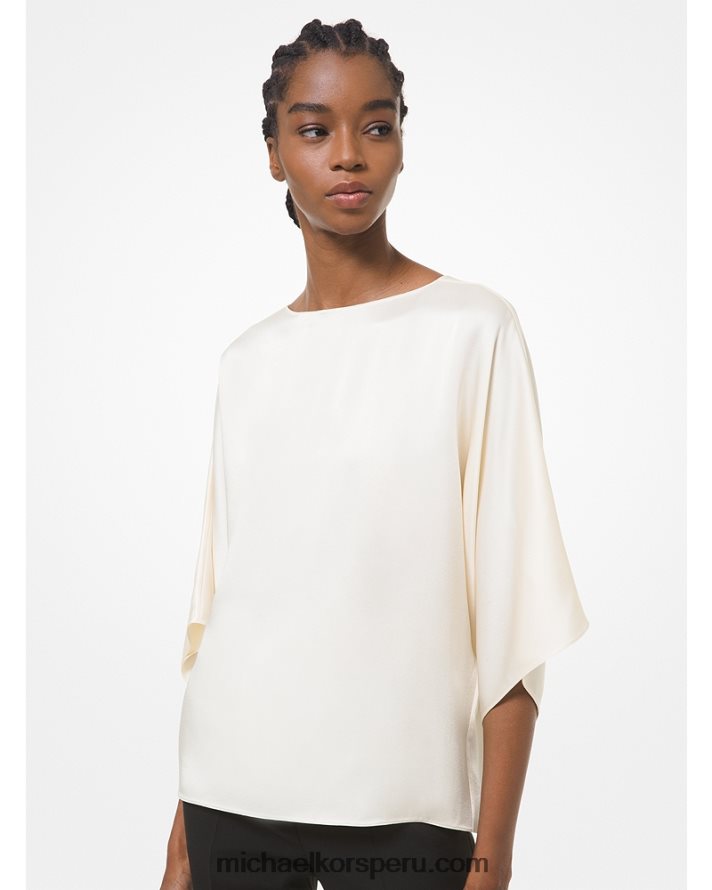 Z48V3748 crudo unisexo Michael Kors colección nikki blusa satín charmeuse