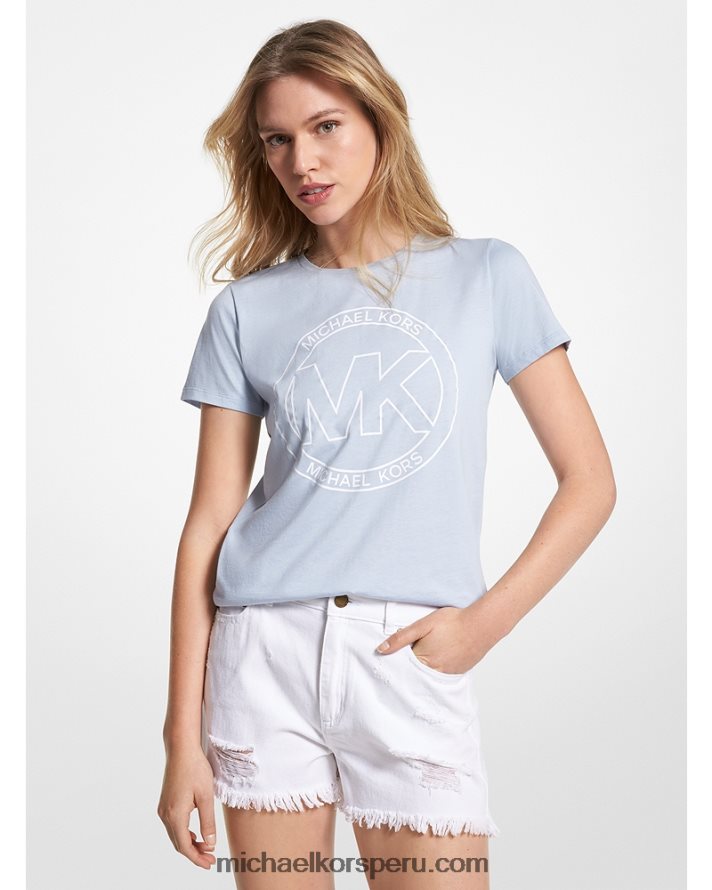 Z48V381 es cambray mujer Michael Kors playera con logo estampado