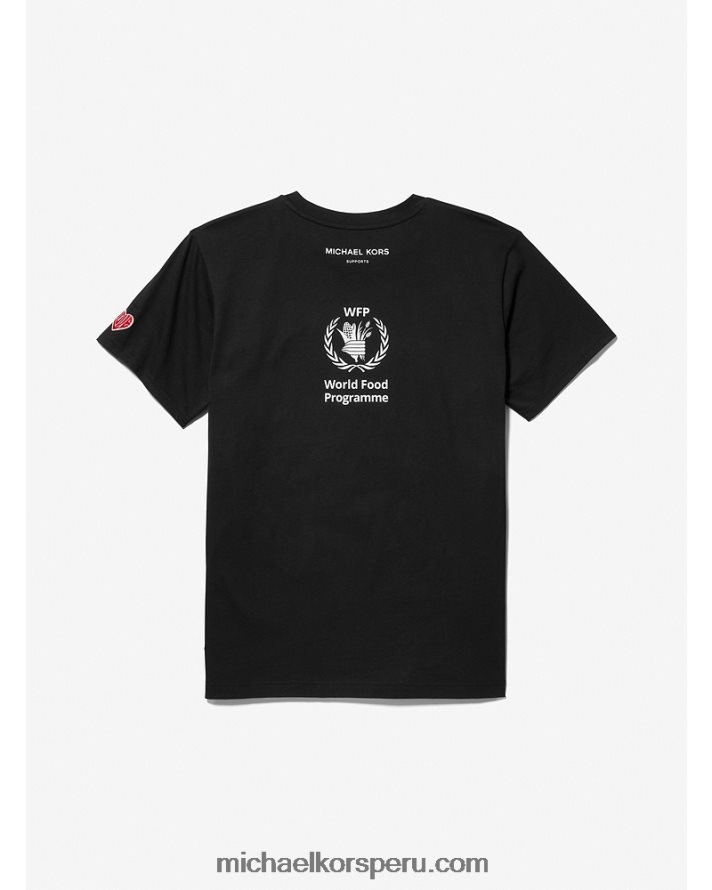 Z48V465 negro mujer Michael Kors ver el hambre detener el amor camiseta unisex de algodón orgánico