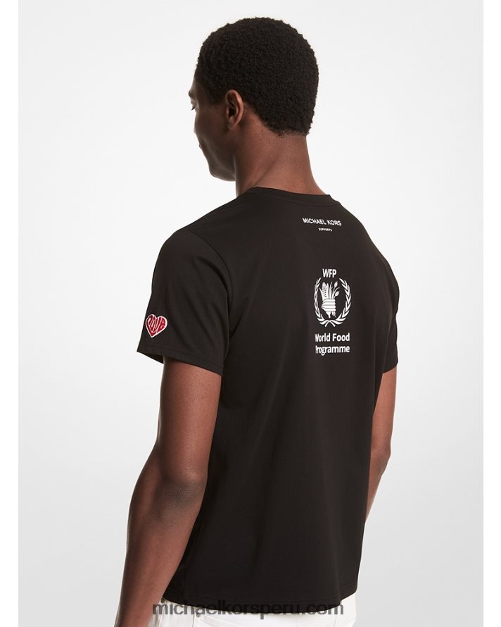 Z48V465 negro mujer Michael Kors ver el hambre detener el amor camiseta unisex de algodón orgánico