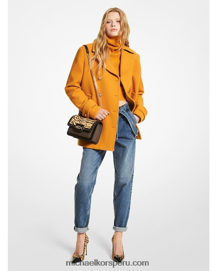 Z48V312 maravilla mujer Michael Kors chaquetón de lana melton