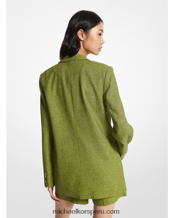 Z48V321 limonada brt mujer Michael Kors blazer boyfriend de mezcla de lino