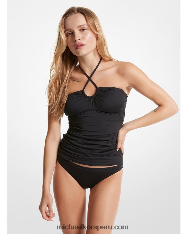 Z48V534 negro mujer Michael Kors tankini de nailon elástico