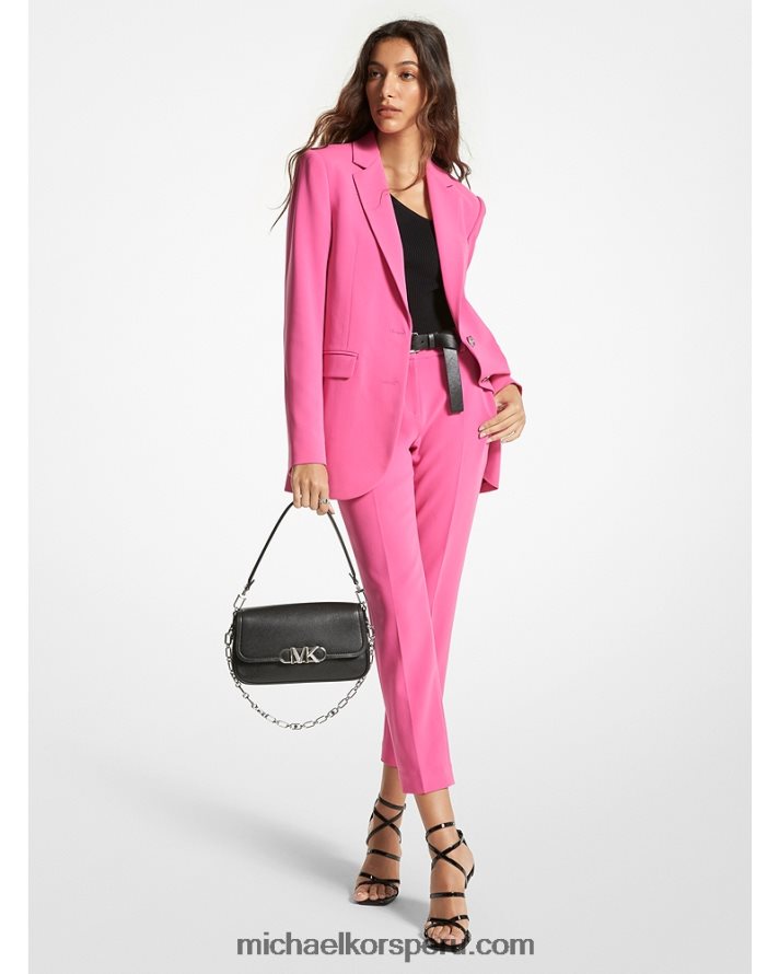 Z48V492 cereza mujer Michael Kors pantalones de crepé