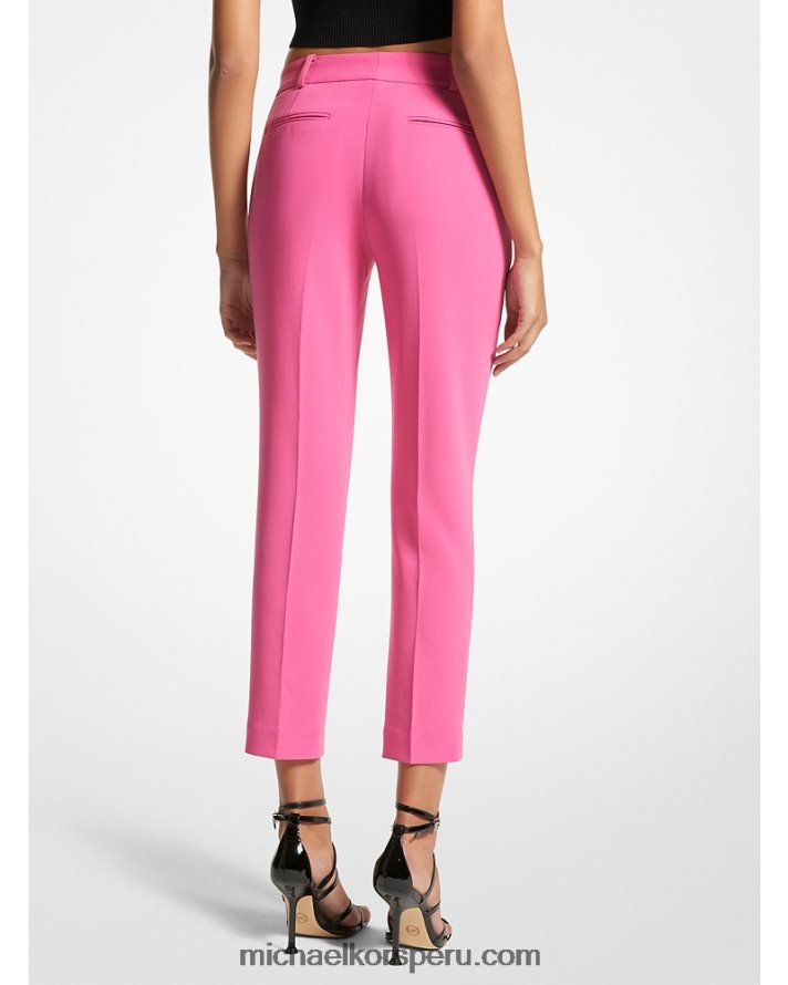 Z48V492 cereza mujer Michael Kors pantalones de crepé