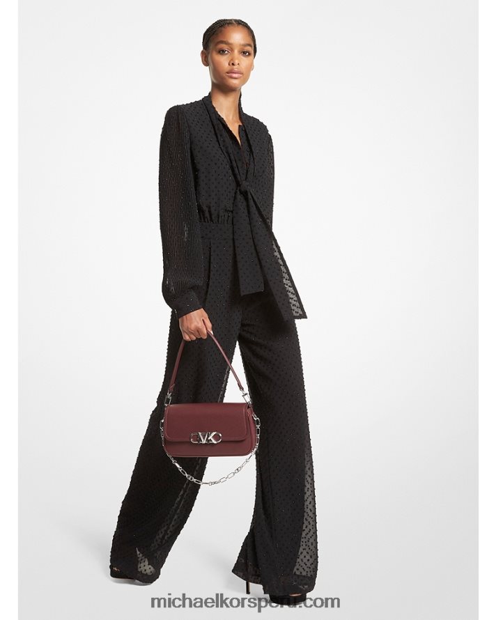 Z48V634 negro mujer Michael Kors jumpsuit dot fil coupé