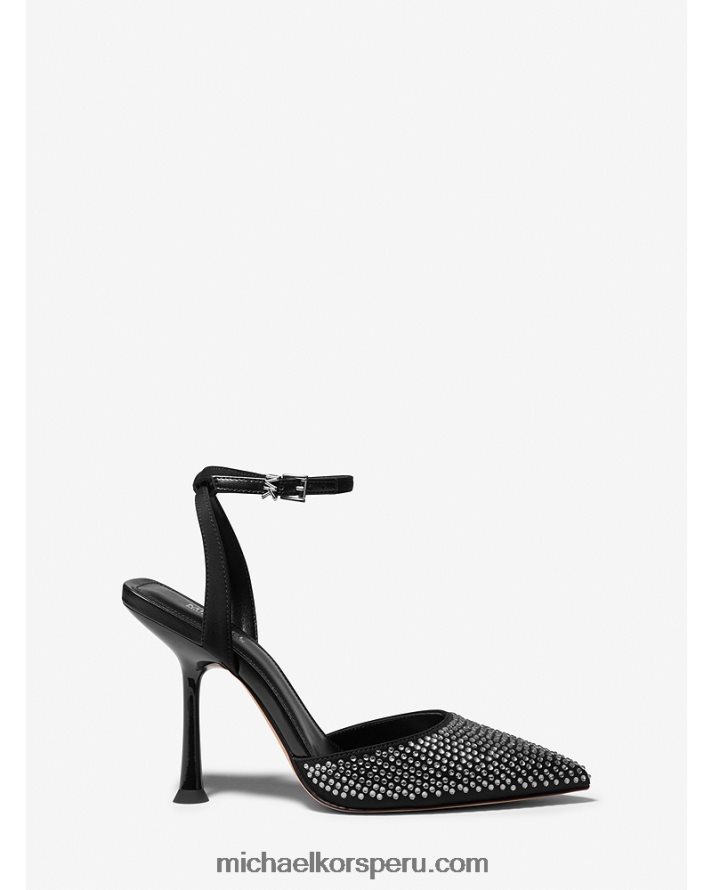 Z48V2289 negro mujer Michael Kors bomba de buceo imani adornada