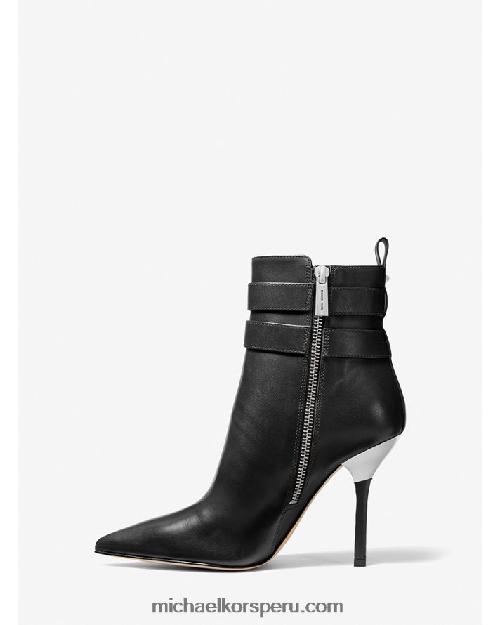 Z48V2108 negro mujer Michael Kors botín de piel amal