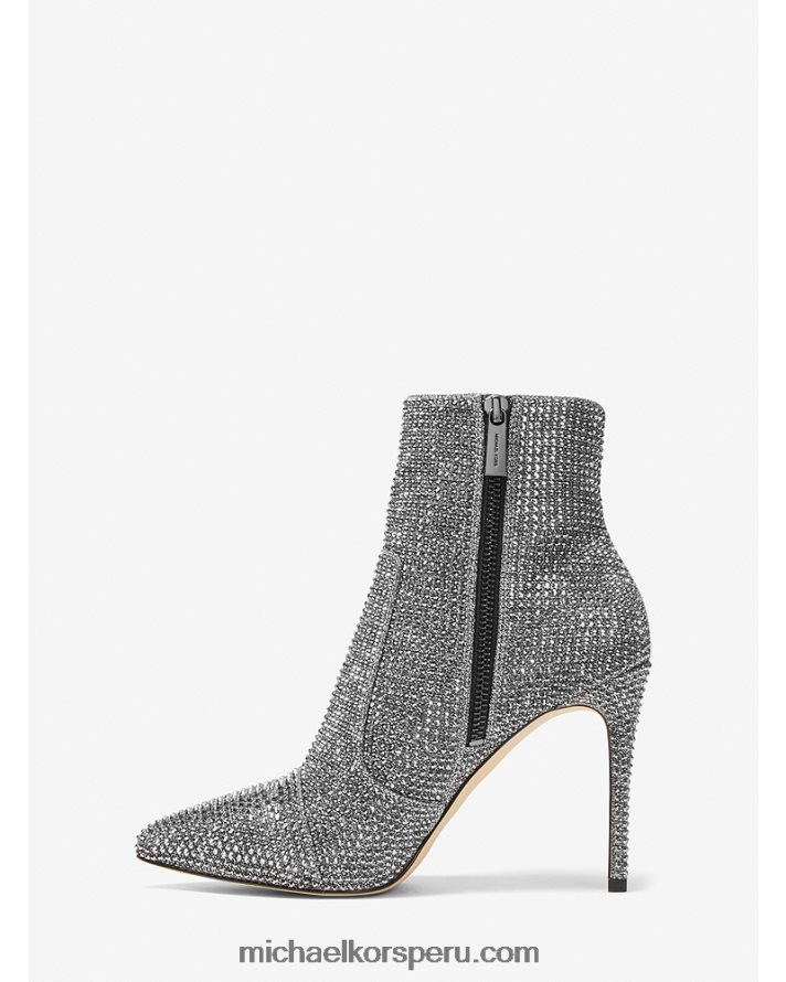Z48V2156 antracita mujer Michael Kors botas rue de malla con detalles de purpurina