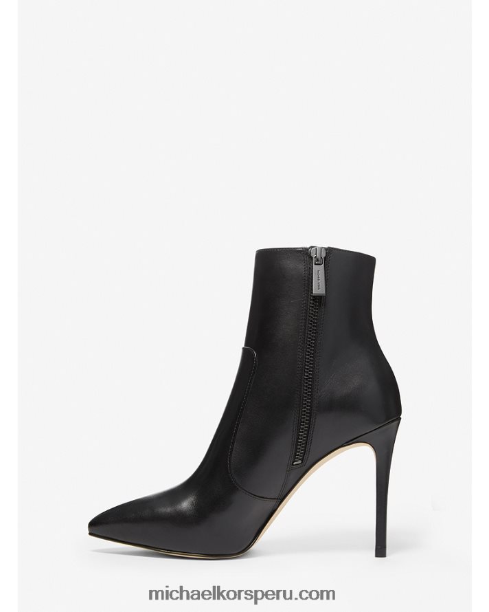 Z48V2180 negro mujer Michael Kors bota de cuero ruda
