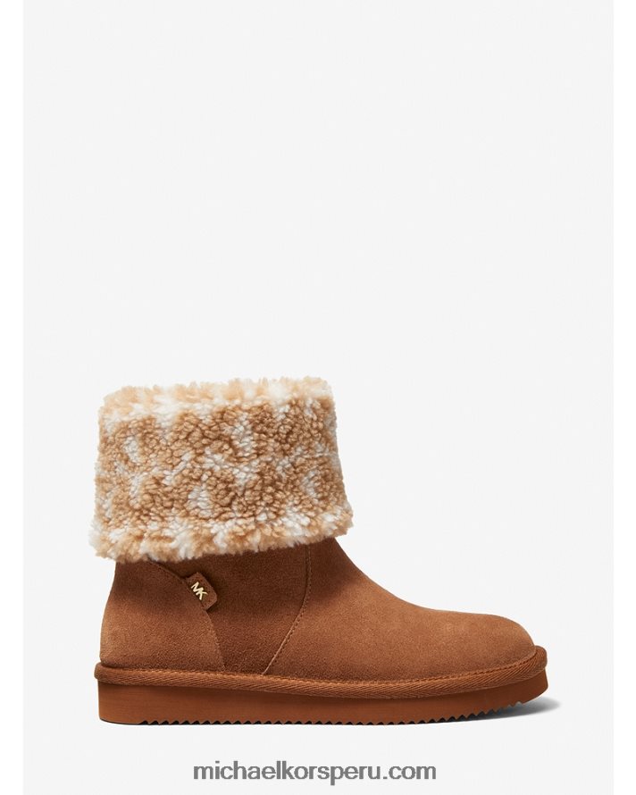 Z48V2200 equipaje mujer Michael Kors bota de ante y sherpa con logo julia