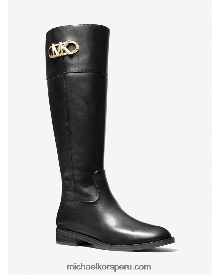 Z48V3949 negro unisexo Michael Kors bota de cuero parker