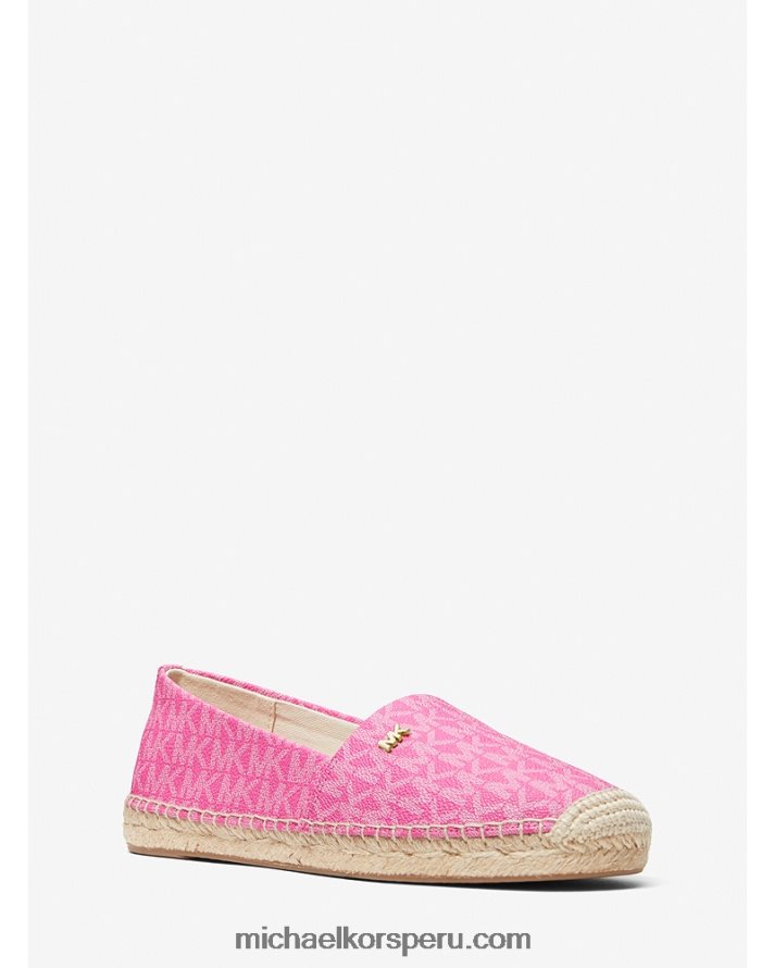 Z48V2221 cereza mujer Michael Kors alpargatas con logo Kendrick