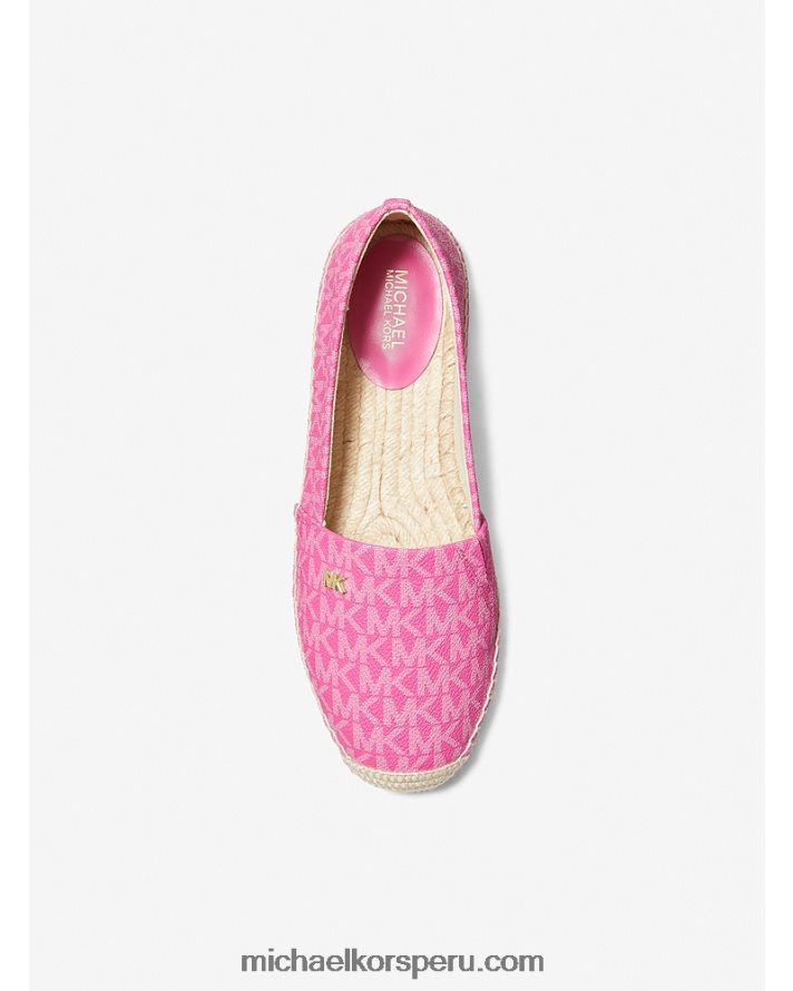 Z48V2221 cereza mujer Michael Kors alpargatas con logo Kendrick