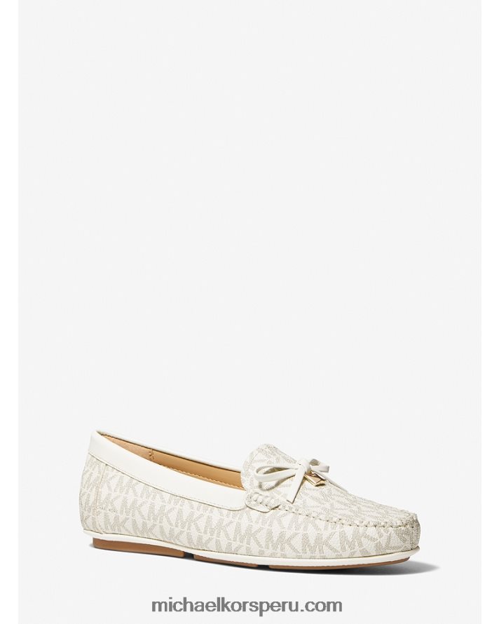 Z48V2231 vainilla mujer Michael Kors mocasines juliette con logo
