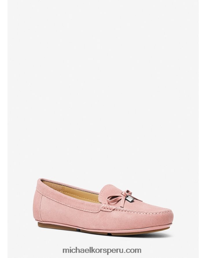 Z48V2234 rosa mujer Michael Kors mocasines juliette de ante
