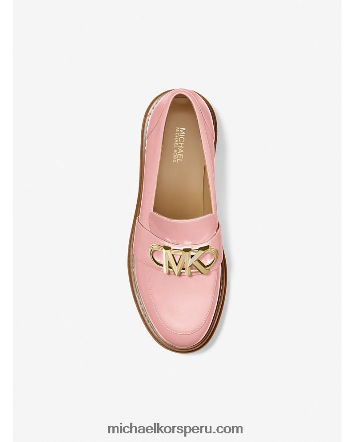 Z48V2235 rosa mujer Michael Kors mocasines parker de piel