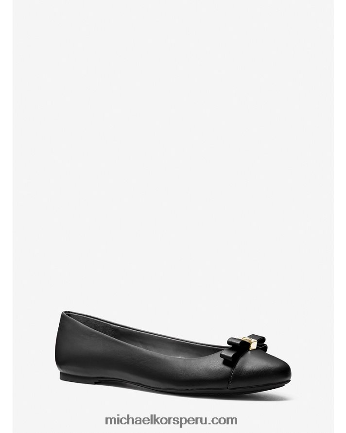 Z48V2244 negro mujer Michael Kors bailarinas de cuero andrea