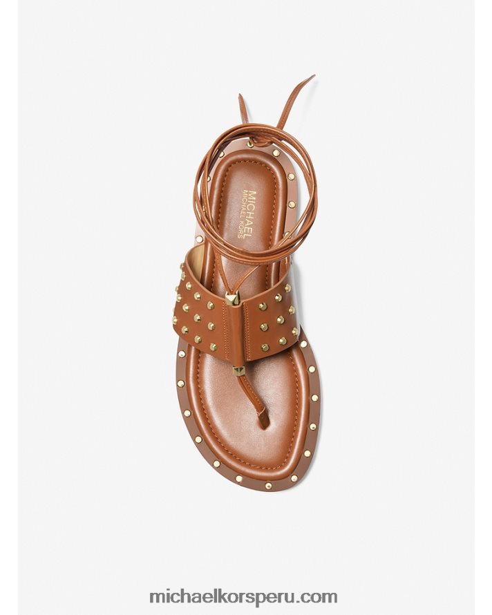 Z48V1827 equipaje mujer Michael Kors sandalias jagger de piel con tachuelas