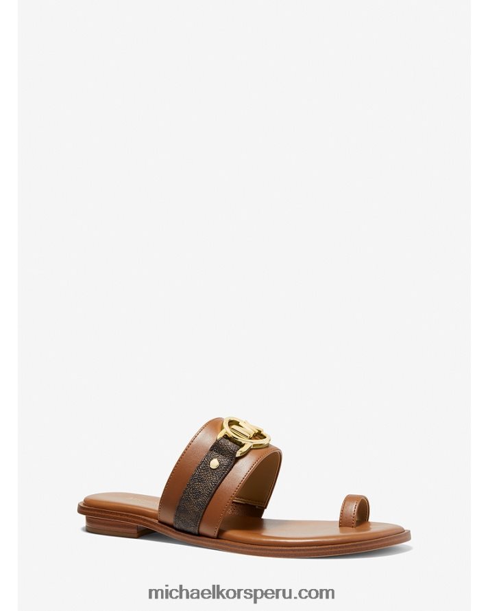 Z48V1844 equipaje mujer Michael Kors sandalias con logo rory y piel sintética