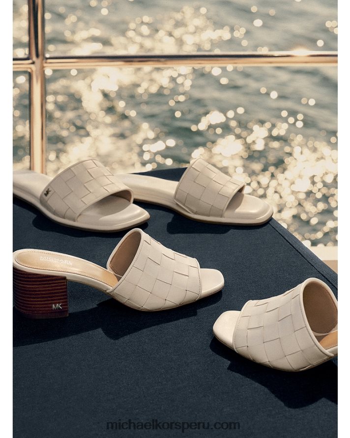 Z48V1845 equipaje mujer Michael Kors mule ingrid de piel entretejida