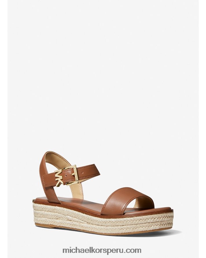 Z48V1876 equipaje mujer Michael Kors sandalia alpargata richie de piel sintética con plataforma