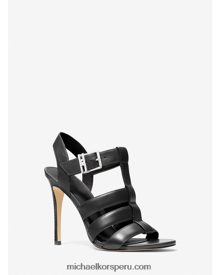 Z48V1928 negro mujer Michael Kors sandalia jagger de piel