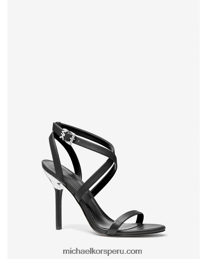 Z48V1940 negro mujer Michael Kors sandalia asha de piel