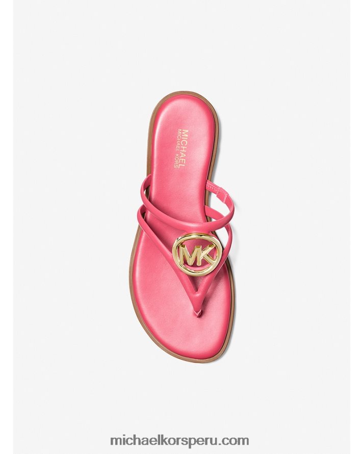 Z48V1945 geranio mujer Michael Kors sandalia hampton de piel
