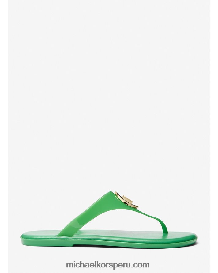 Z48V1960 verde palmera mujer Michael Kors sandalia jalea pvc carmen
