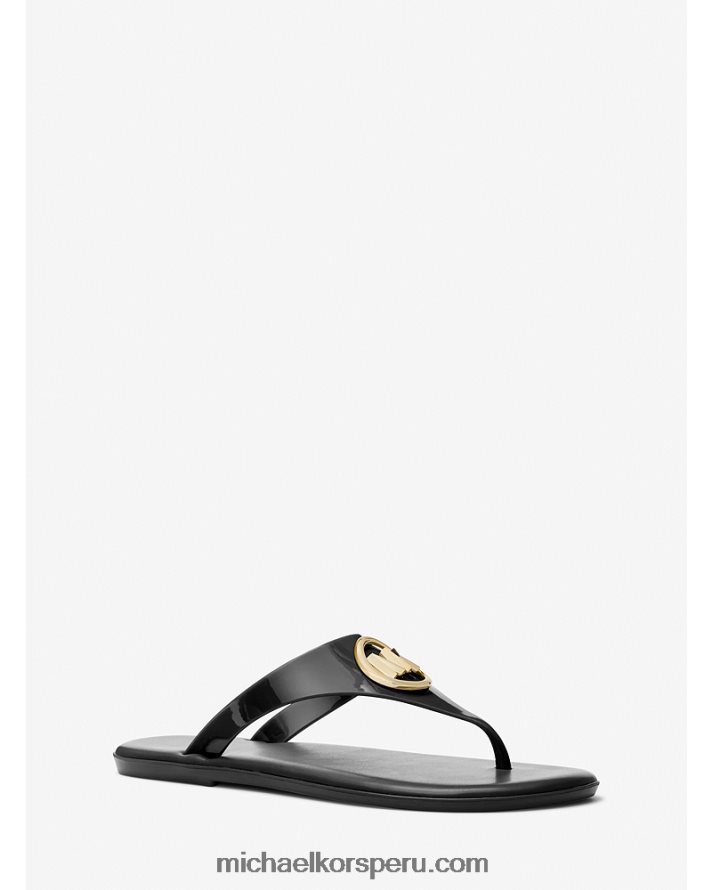 Z48V1962 negro mujer Michael Kors sandalia jalea pvc carmen