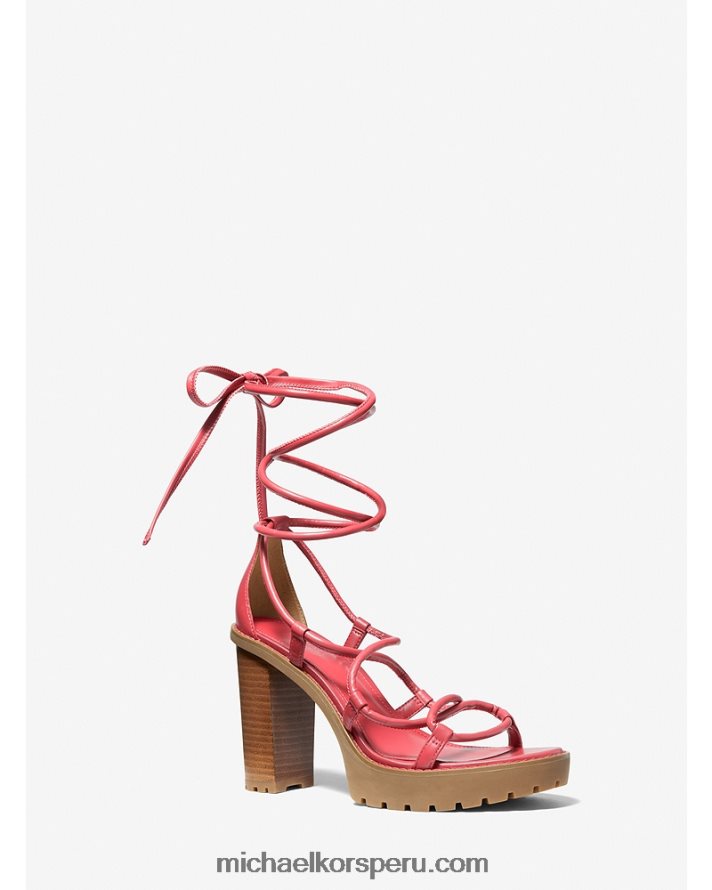 Z48V2045 dalia mujer Michael Kors sandalia con plataforma de piel vero