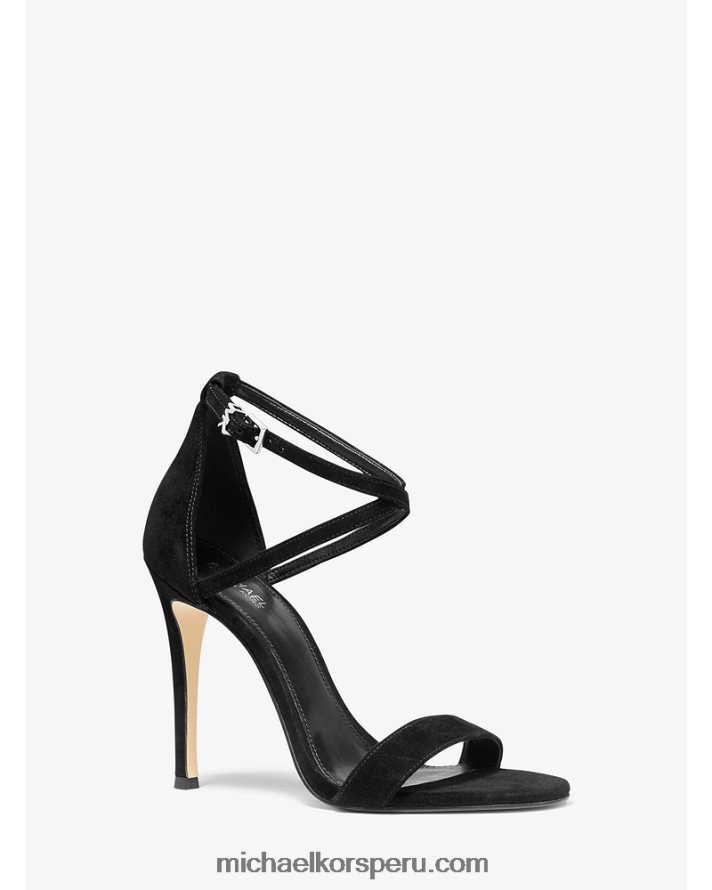 Z48V2063 negro mujer Michael Kors sandalia antonia de ante