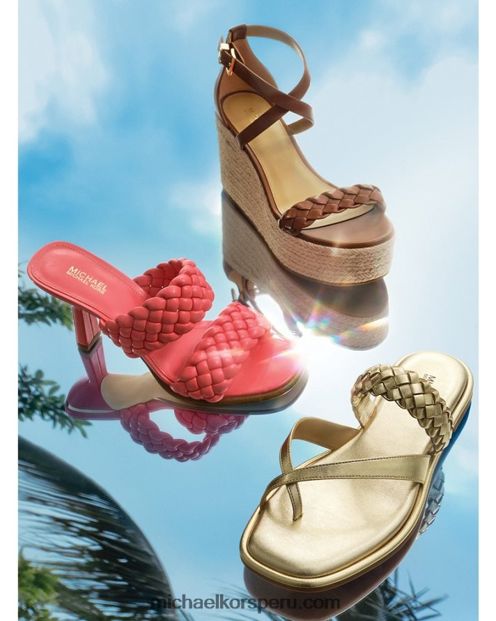 Z48V2086 dalia mujer Michael Kors mule trenzado amelia