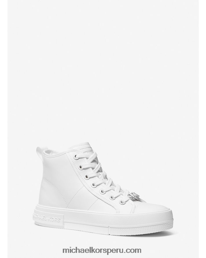 Z48V1702 Blanco óptico mujer Michael Kors zapatillas altas de piel Evy