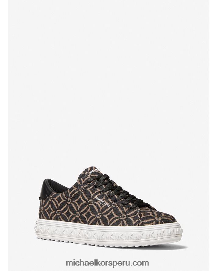 Z48V1805 cáscara multi mujer Michael Kors zapatillas Grove con logo en jacquard