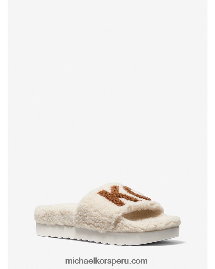 Z48V2344 natural mujer Michael Kors sandalias tyra sherpa